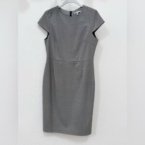 H&M Sleek Plaid Form-Fitted Pencil Dress - Size 8